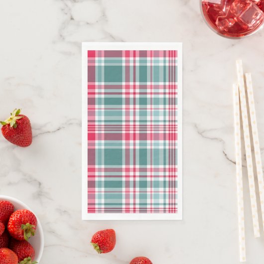 Modernes Weihnachtsfest Kariert Serviette (Beispiel)