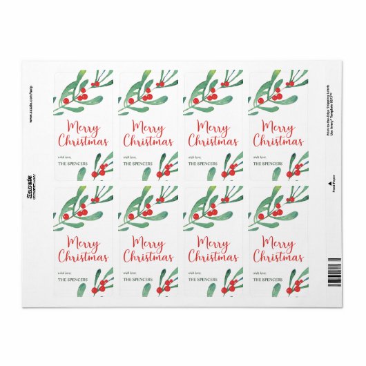 Modernes Weihnachtsfest Personalisiert (Vorne)