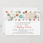 Modernes Weihnachtsfest Winterferien Einladung (Vorderseite)