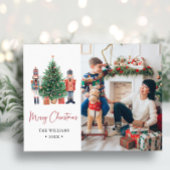 Modernes WeihnachtsFoto Feiertagspostkarte