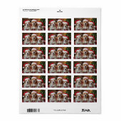 Modernes WeihnachtsFoto Personalisierte Rücksendea Adressaufkleber (Vorne)