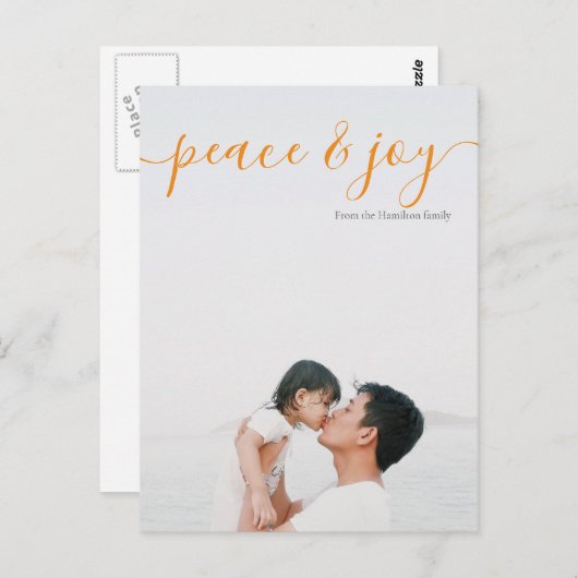 Modernes Weihnachtsfriedensstipendiat (Postcard ba Postkarte (Vorne/Hinten)