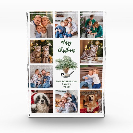 Modernes Weihnachtsgebäck Fotoblock (Vorderseite)