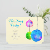 Modernes Weihnachtsgebäck in Rosa und Blau des Par Einladung (Stehend Vorderseite)