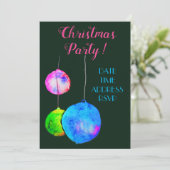 Modernes Weihnachtsgebäck in Rosa und Blau des Par Einladung (Stehend Vorderseite)