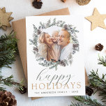 Modernes Weihnachtsgebäck - Minimalistisches Foto Feiertagskarte<br><div class="desc">Feiern Sie die Urlaubssaison mit unserer Minimalistischen Script Card für das Weihnachtsfest im Foto. Diese Karte verbindet zeitgenössisches Design mit der Wärme eines gepflegten Fotos. Die elegante, minimalistische Schrift-Typografie verleiht Ihren Urlaubsszenarien eine Touch von Eleganz. Das gepflegte, puristische Design lässt Ihr Foto glänzen und macht es zum idealen Ort, um...</div>
