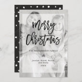 Modernes Weihnachtsgebäck mit Overlay Feiertagskarte (Vorne/Hinten)