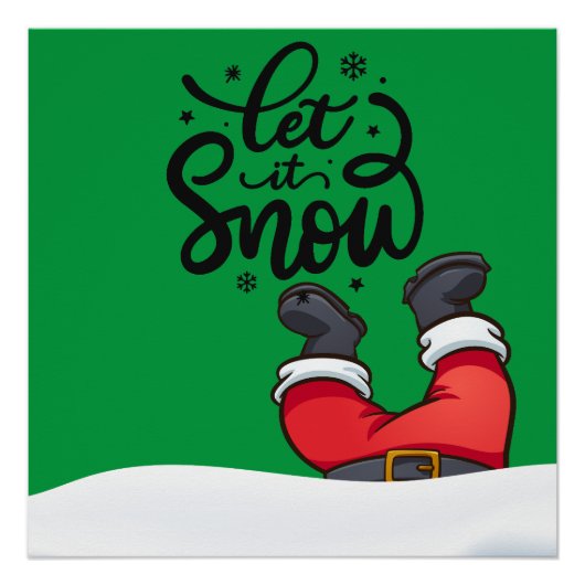 Modernes Weihnachtsgebäck Poster (Vorderseite)