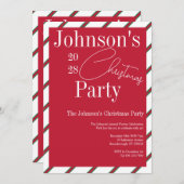 Modernes Weihnachtsgebäck Rot und Grün Party Einladung (Vorne/Hinten)