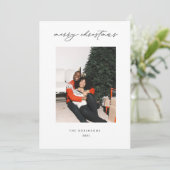 Modernes Weihnachtsgebäck Weihnachts-Foto Feiertagskarte (Stehend Vorderseite)