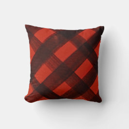 Modernes Weihnachtsgebälliges Kariertes Tartan Kissen