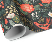 Modernes Weihnachtsgebirgsmuster Geschenkpapier (Rolleneckpunkt)