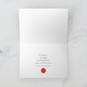 Modernes Weihnachtsgeschäft Feiertagskarte (Innenseite)