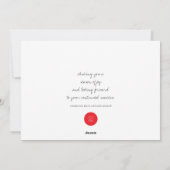 Modernes Weihnachtsgeschäft Feiertagskarte (Rückseite)