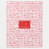 Modernes Weihnachtsgeschenk für sie Fleecedecke (Vorderseite)