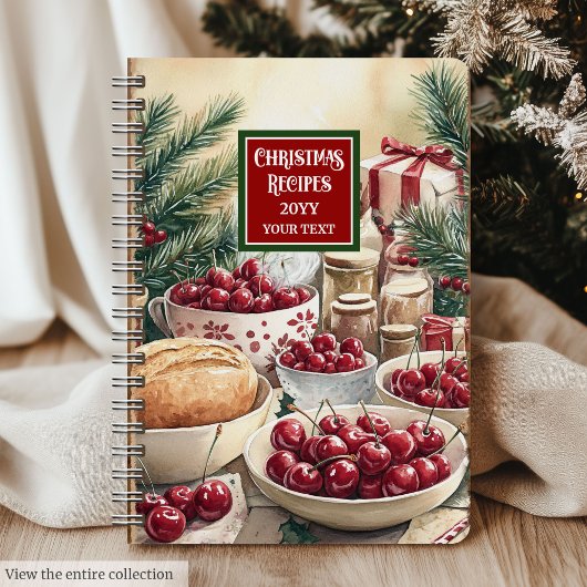 Modernes Weihnachtsgeschenk für Wasserfarben Notizblock