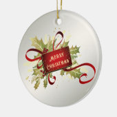 Modernes Weihnachtsgeschenk Keramik Ornament (Links)