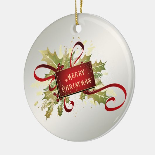 Modernes Weihnachtsgeschenk Keramik Ornament (Links)