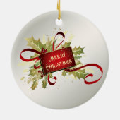 Modernes Weihnachtsgeschenk Keramik Ornament (Hinten)