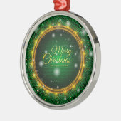 Modernes Weihnachtsgeschenk Ornament Aus Metall (Links)