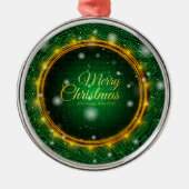 Modernes Weihnachtsgeschenk Ornament Aus Metall (Vorne)