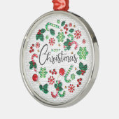 Modernes Weihnachtsgeschenk Ornament Aus Metall (Links)