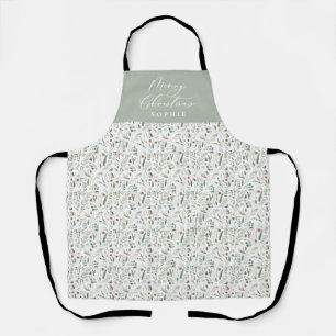 Modernes Weihnachtsgeschenk Schürze