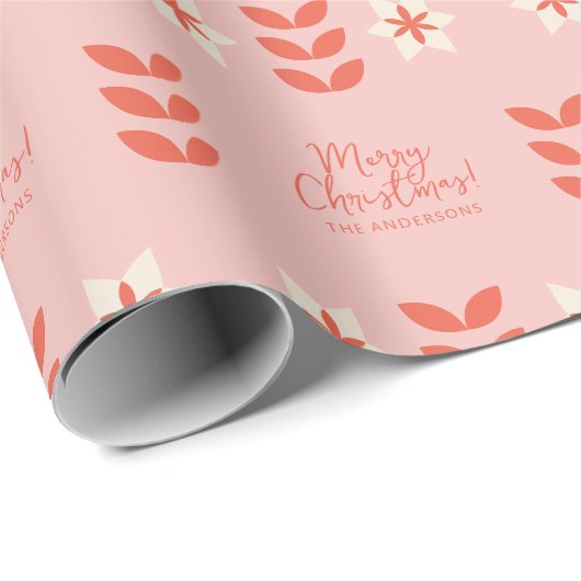 Modernes Weihnachtsgeschmack Geschenkpapier (Rolleneckpunkt)