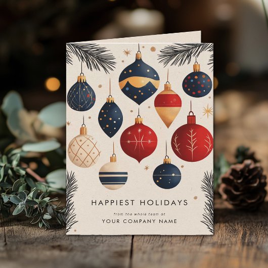 Modernes Weihnachtsgeschmacksgeschäft des Mittelal Feiertagskarte