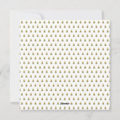 Modernes Weihnachtsgoldkraut-Foto Feiertagskarte (Rückseite)