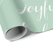 Modernes Weihnachtsgrün Geschenkpapier (Rolleneckpunkt)