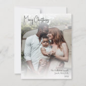 Modernes Weihnachtshandgeschriebenes Script Full F Feiertagskarte (Vorderseite)