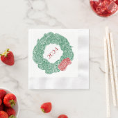 Modernes Weihnachtsjahr Serviette (Beispiel)