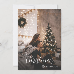 Modernes Weihnachtskuppel im Industriestil - Foto Feiertagskarte