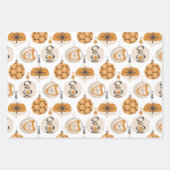 Modernes Weihnachtsmuster aus dem Mittelalter Geschenkpapier Set (Vorderseite 3)