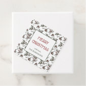 Modernes Weihnachtsmuster Botanischer Berries Geschenkanhänger (Beispiel)