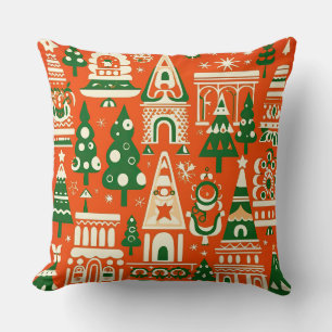 Modernes Weihnachtsmuster Pillow - Abstrakter Urla Kissen