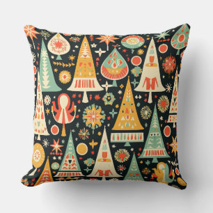Modernes Weihnachtsmuster Pillow - Abstrakter Urla Kissen