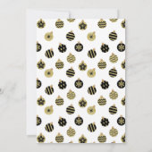 Modernes WeihnachtsParty Einladung (Rückseite)