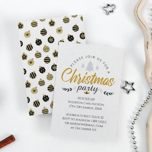 Modernes WeihnachtsParty Einladung