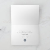 Modernes Weihnachtsstadtgeschäft Feiertagskarte (Innenseite)