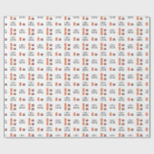 Modernes Weihnachtswackelpapier Geschenkpapier (Flach)