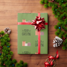 Modernes Weihnachtswackelpapier Geschenkpapier