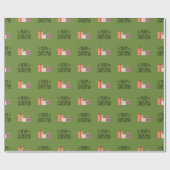 Modernes Weihnachtswackelpapier Geschenkpapier (Flach)