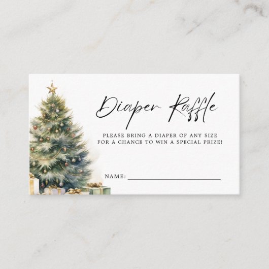 Modernes Weihnachtswinters Baby Duschduschmaschine Begleitkarte (Vorderseite)