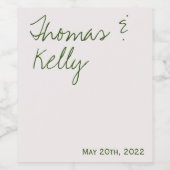 Modernes Weinetikett (Einzelnes Label)