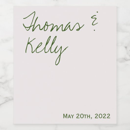 Modernes Weinetikett (Einzelnes Label)