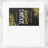 Modernes Weinlabel Rechteckiger Aufkleber (Tasche)