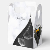 Modernes Weiß - Abstrakte Geschenkboxen aus Marmor Geschenkschachtel (Geöffnet)