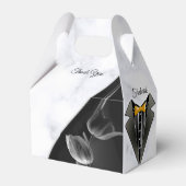 Modernes Weiß - Abstrakte Geschenkboxen aus Marmor Geschenkschachtel (Vorderseite)